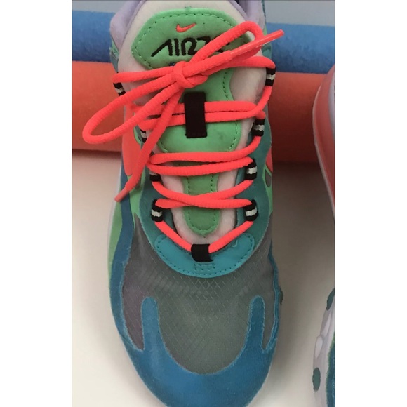 Nike Air Max 270 React Electro Green Crimson 6.5 - Picture 3 of 11